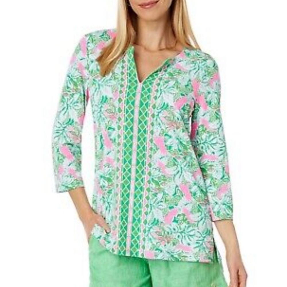 Lilly Pulitzer UPF 50 ChillyLilly Karina Tunic 💚💕💚